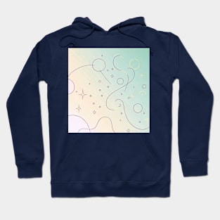 minimalism art - magical world lines Hoodie